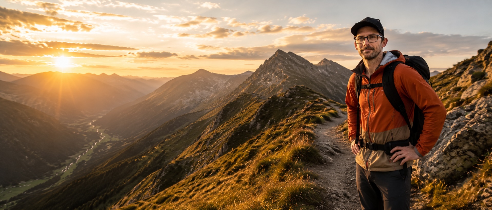 Blick über Mandling und Schladming im Morgenlicht
