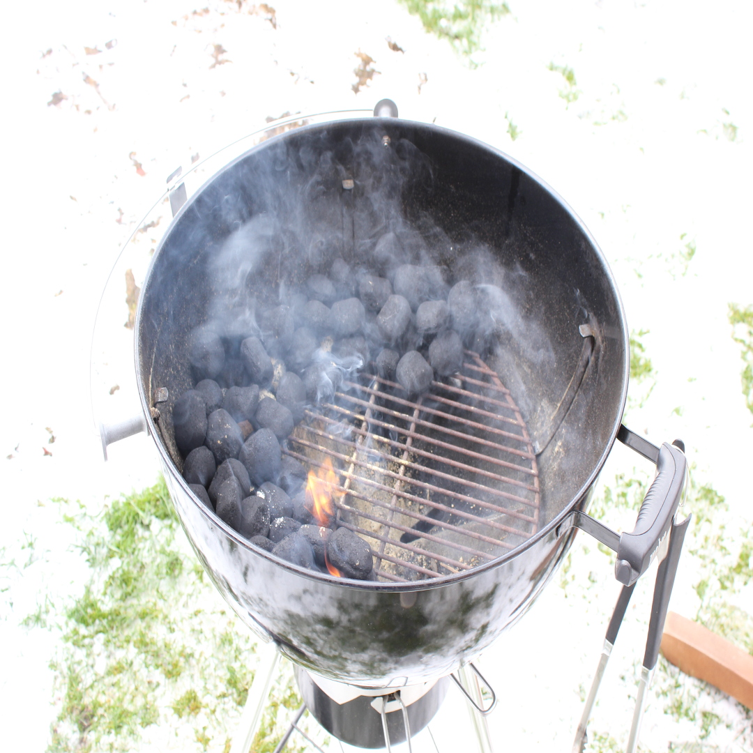 am Griller in der WOK Pfanne 